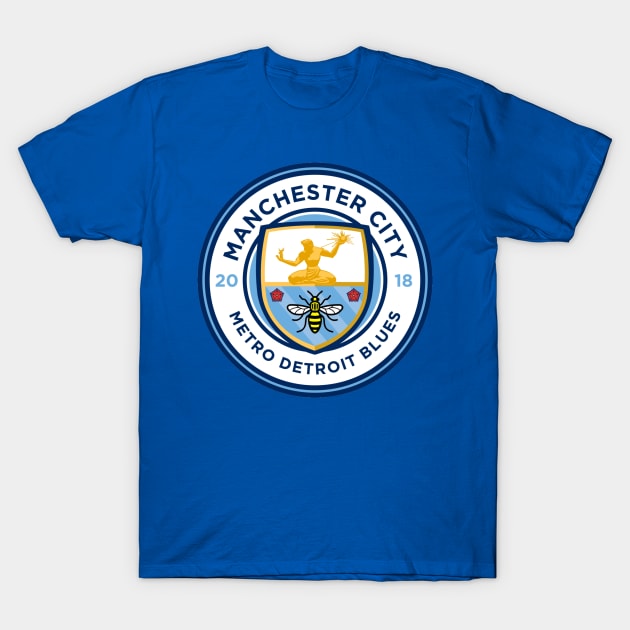 MCFC Metro Detroit Blues T-Shirt by Tannim